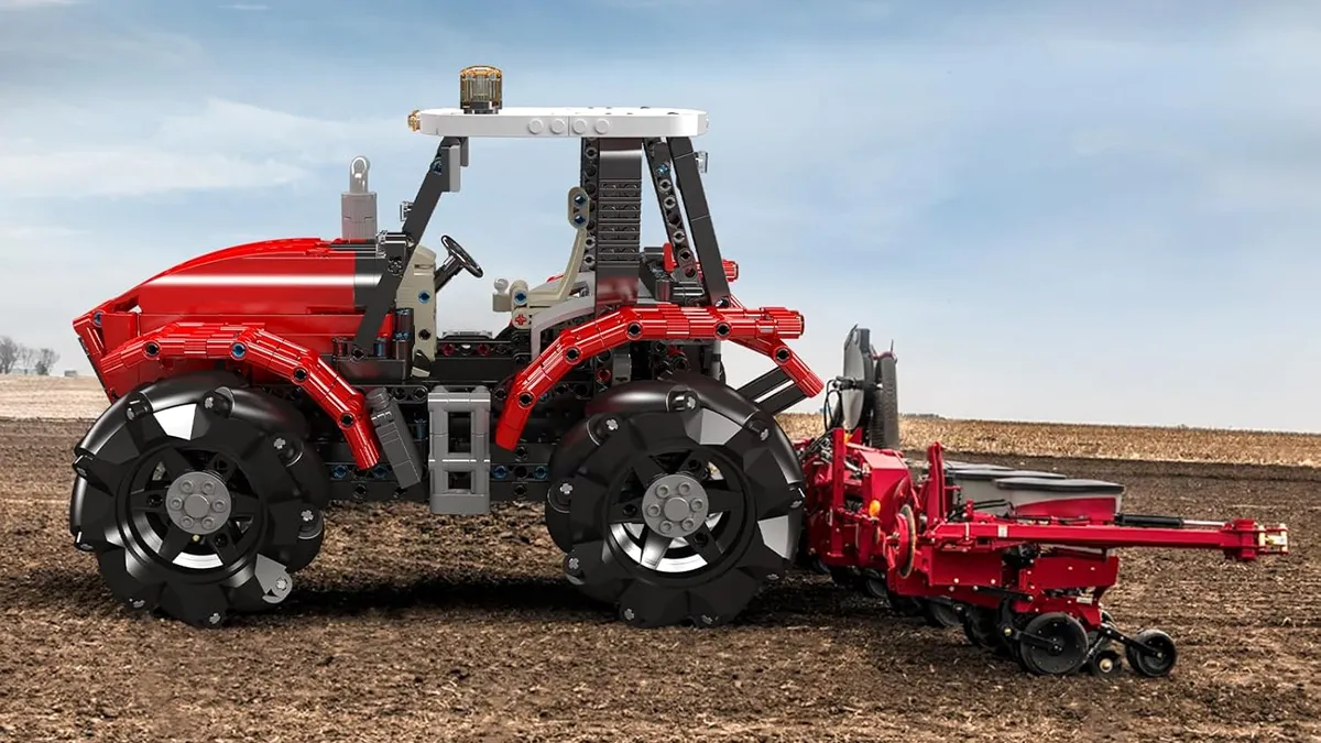 لگو مولد کینگ 18037 ماشین تراکتور Wheeled Tractor الکتریک