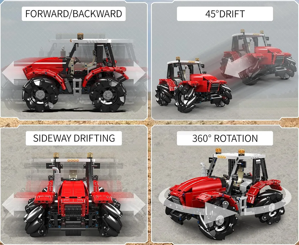 لگو مولد کینگ 18037 ماشین تراکتور Wheeled Tractor الکتریک