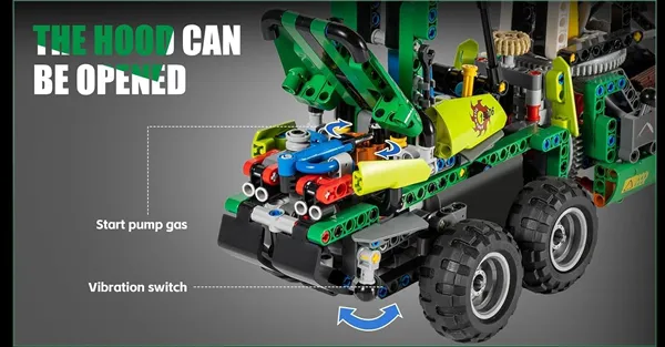 لگو مولد کینگ 19006 ماشین جنگلداری Forest Machine الکتریک