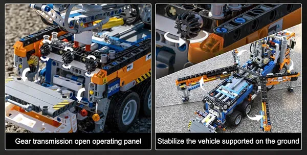 لگو مولد کینگ 19014 ماشین کامیون Pneumatic Concrete Pump Truck