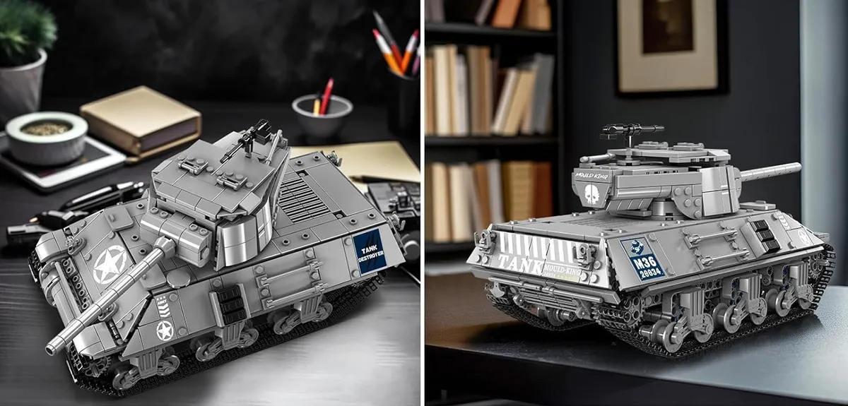 لگو مولد کینگ 20034 ماشین تانک M36 Jackson Tank کنترلی