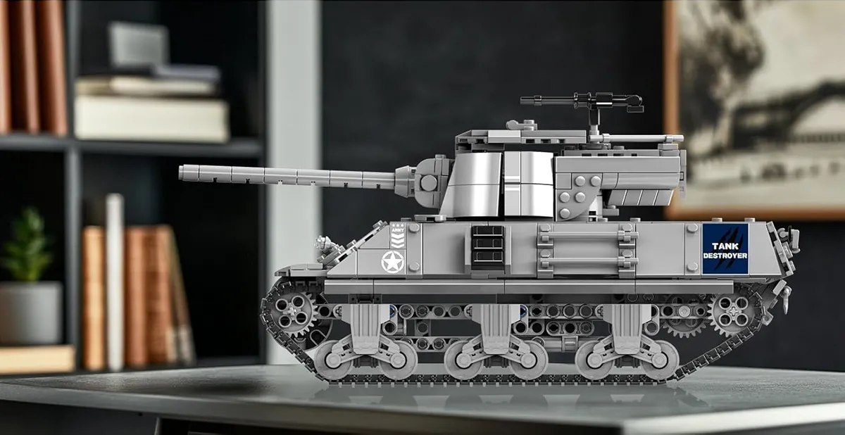 لگو مولد کینگ 20034 ماشین تانک M36 Jackson Tank کنترلی
