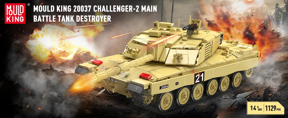لگو مولد کینگ 20037 ماشین تانک Challenger 2 کنترلی