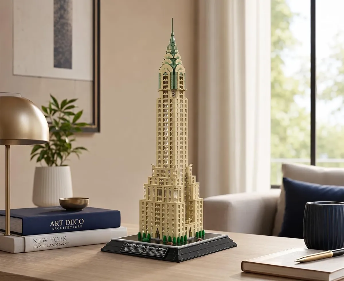 لگو مولد کینگ 22036 ساختمان کرایسلر Chrysler Building چراغ دار 