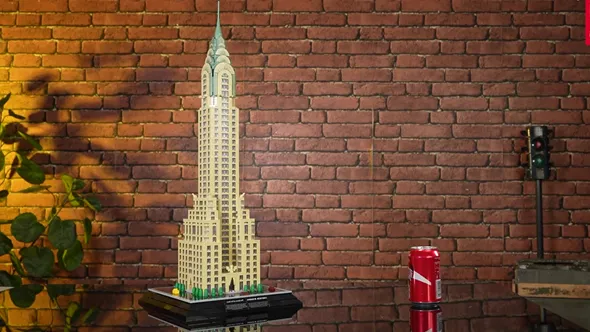 لگو مولد کینگ 22036 ساختمان کرایسلر Chrysler Building چراغ دار 